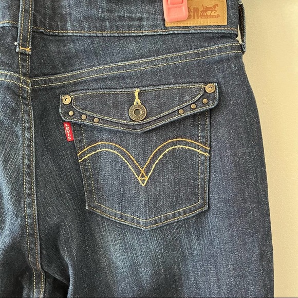 Levi’s 515 Women’s Bootcut Mid-rise Dark Wash Jeans sz 8L - Picture 8 of 10